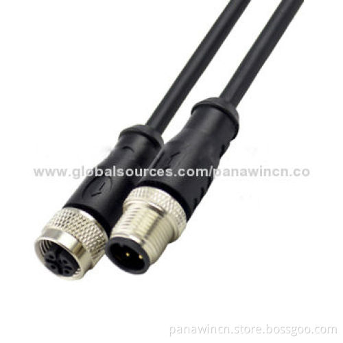 UL sensor connector waterproof 4-pin/12m cable assembly, from professional manufacturer